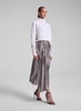 Tracy Metallic Vegan Leather Skirt