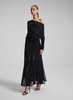 Mira Pleated Lace Maxi Skirt