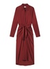 Mila Satin Maxi Shirtdress
