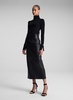 Marta Straight Leather Maxi Skirt