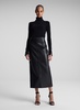 Marta Straight Leather Maxi Skirt