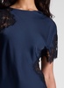 Alessia Satin and Lace Top