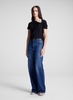 Liz Asymmetric Cotton Crepe Tee