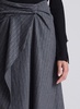 Clara Wool Cashmere Pinstripe Midi Skirt
