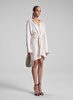 Mia Satin Mini Shirtdress