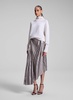 Tracy Metallic Vegan Leather Skirt