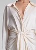 Mia Satin Mini Shirtdress