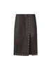 Naomi Studded Leather Midi Skirt