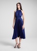 Renzo II Satin Pleated Dress