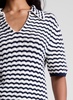 Logan Striped Cotton Oversized Knit Top