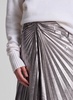 Tracy Metallic Vegan Leather Skirt
