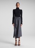 Clara Wool Cashmere Pinstripe Midi Skirt
