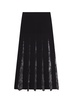 Mira Pleated Lace Maxi Skirt
