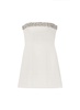 Elsie Embellished Trim Strapless Mini Dress