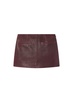 Cowan Leather Mini Skirt