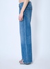 Alexander Wang Women Dip-Side Jeans With Exposed Lace Underwear