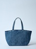 Alexander Wang Women Small Denim Punch Tote Bag