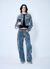 Alexander Wang Women Low Rise Clouding Flocking Jeans