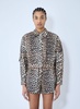 Ganni Women Duchesse Leopard Print Short Jacket