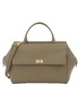seaton top handle in classic calf leather in fern
