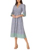 Shoshanna Women's Brushstroke Chevron Print Viola Dress