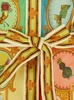'La Musica' Multicolor Dress With All-Over Graphic Print In Linen Woman