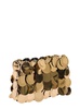 'Sparkle Nano' Gold Tone Shoulder Bag With Macro Sequins In Metal Woman