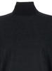 Black Turtleneck With Long Sleeves In Wool Man