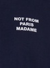 Blue Crewneck T-Shirt With Slogan Print On The Front And Back In Cotton Man