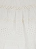 'Dilama' White Top With Round Neck And Broderie Anglaise In Cotton Woman