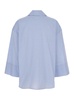 'Alighieri' Blue Shirt With V Neck And Wide Sleeves In Cotton Woman