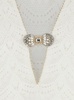 White Dress With V Neck And Jewel Detail On The Front In Cotton Woman