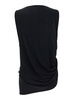 'Le Haut Peplo' Black Top With Square Neck And Cut-Out On The Side In Viscose Blend Woman