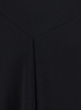 Black Long Dress With Square Neckline And Short Sleeves In Tech Fabric Woman