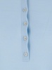 Light Blue Sweater With Polo Shirt Style Collar In Wool Woman