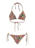 Multicolor Bikini With All-Over Print In Tech Fabricr Woman