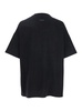 'Eternal' Black Crewneck T-Shirt With Tonal Embroidery On The Front And Logo Patch On The Rear In Cotton Man