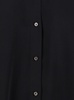 Black Shirt With Classic Collar In Tech Fabric Woman