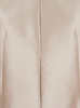 White Crop Jacket with Round Neck and Three Quarter Sleeve in Mikado Fabric Woman