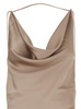 'Vera' Beige Long Dress With Cowl Neck And Open Back In Tech Fabric Woman
