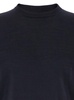 Blue Crewneck Sweater With Ribbed Trims In Wool Man