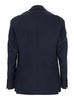 Blue Jacket With Classic Lapels And Chest Pocket In Virgin Wool Man