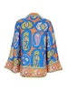 'Luis' Multicolor Shirt With All-Over Printed Motif In Silk Woman