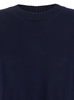 Blue Oversize Crewneck T-Shirt With Dropped Shoulders In Cotton Woman