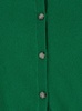 Green Cropped Cardigan With Round Neck In Cotton And Cashmere Blend Woman