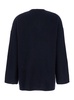 Blue Relaxed Crewneck Sweater In Cashmere Woman