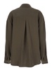 'Vania' Brown Shirt With Classic Collar In Viscose Woman