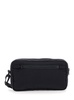 Black Clutch With Logo Embroidery On The Front In Tech Fabric Man
