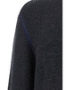 Grey Sweater with Equestrian Knight Jacquard Motif in Cashmere Man
