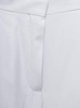 White Pants with Pressed Crease in Acetate Woman